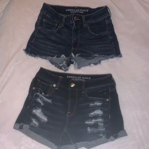 2 pairs of American eagle shorts